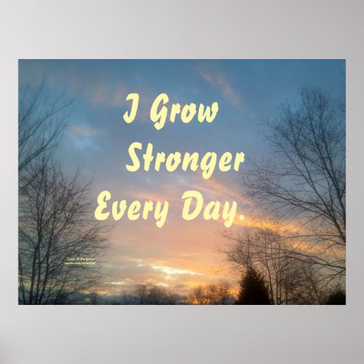 私は日々モチベーションのポスターを強める ポスター (正面)