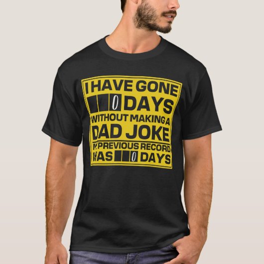 私は日のジョークを作らずに0回パパした Tシャツ (正面)
