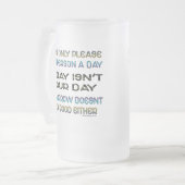 私は日のユーモア1人だけを喜ばしてもいいです フロストグラスビールジョッキ (正面左)