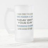 私は日のユーモア1人だけを喜ばしてもいいです フロストグラスビールジョッキ (左)