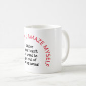 私は日の中には自分を驚かせるパーソナライズされたもの コーヒーマグカップ (正面右)