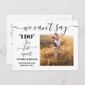 私は日付を保存する6つの足を離れて行うと言うことができない ポストカード (正面/裏面)