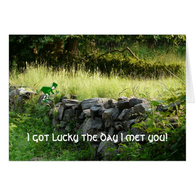 私は日幸運私が会った得ました! -恋人のためのSt. Pat (正面横)