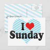 私は日曜日が大好き ポストカード (正面/裏面)