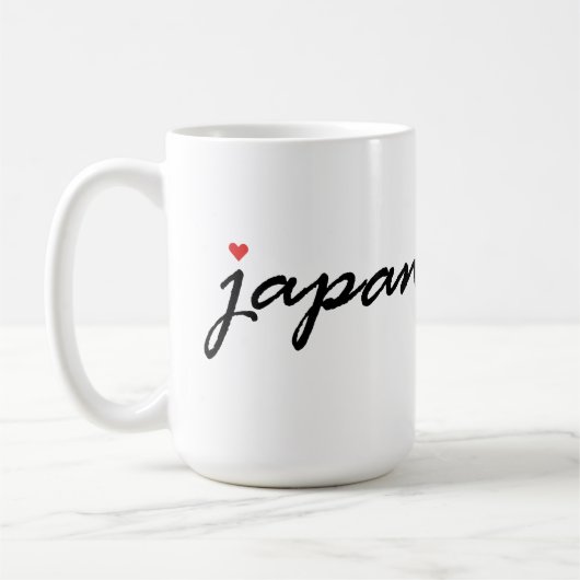 私は日本が大好きだ コーヒーマグカップ (左)