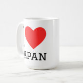 私は日本が好きです コーヒーマグカップ (正面左)