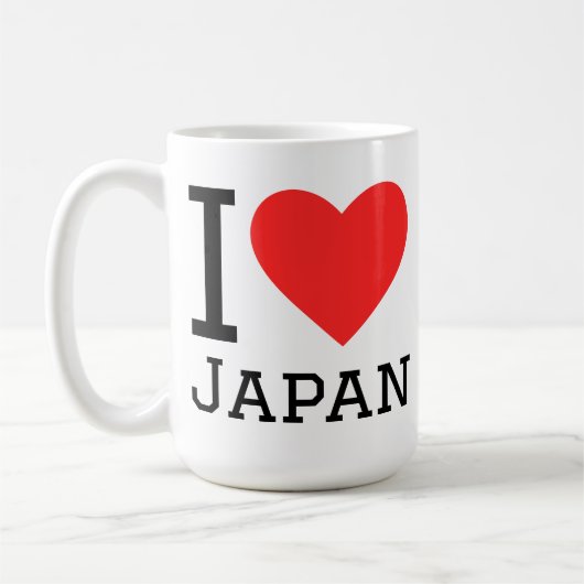 私は日本が好きです コーヒーマグカップ (左)