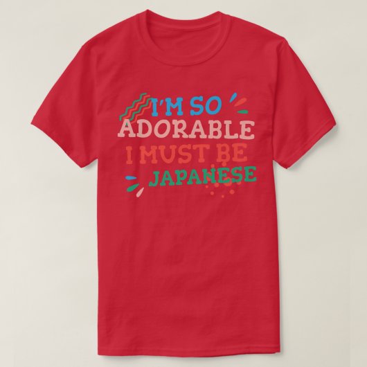 私は日本のハムでとても愛日本のしおもしろいい Tシャツ (デザイン正面)