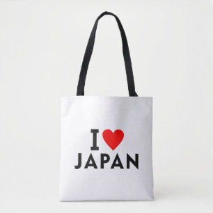 私は日本の国が大好きで、ハート旅行観光のシンボルも好きだ トートバッグ