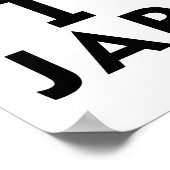 私は日本の国が大好きで、ハート旅行観光のシンボルも好きだ ポスター (角)