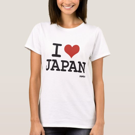 私は日本を愛します Tシャツ (正面)