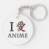 私は日本製アニメを愛します キーホルダー (裏面)