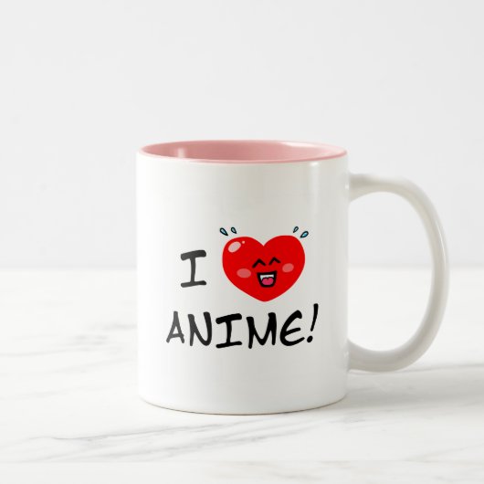 私は日本製アニメを愛します ツートーンマグカップ (右)