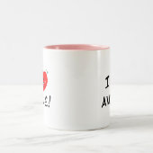 私は日本製アニメを愛します ツートーンマグカップ (中央)