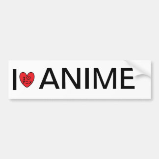 私は日本製アニメを愛します バンパーステッカー