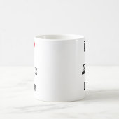 私は日本製アニメクラブマグを愛します コーヒーマグカップ (中央)