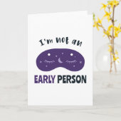 私は早い人ではない カード (黄色い花)