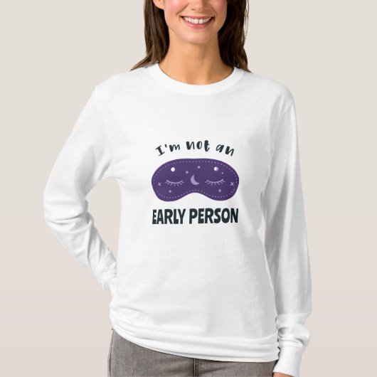 私は早い人ではない Tシャツ (正面)