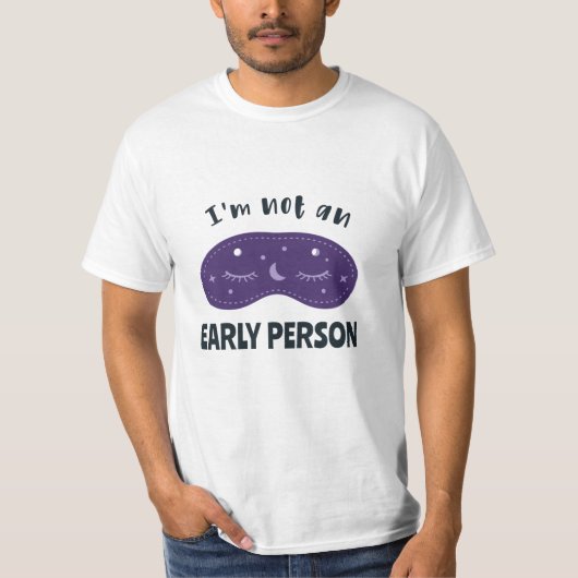私は早い人ではない Tシャツ (正面)