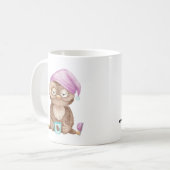 私は早起き鳥でも夜食でもない コーヒーマグカップ (正面左)