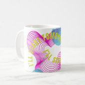 私は明日から出発する コーヒーマグカップ (正面左)