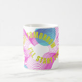 私は明日から出発する コーヒーマグカップ (中央)