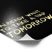 私は明日はもう昼寝したい フォトプリント            (角)