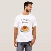 私は明日スパゲッティでダイエットを始める Tシャツ (正面フル)
