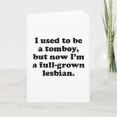 私は昔おてんば娘だった カード (正面)