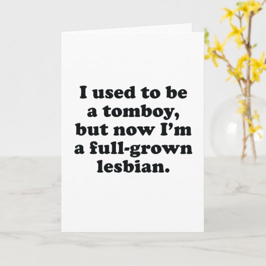 私は昔おてんば娘だった カード (黄色い花)