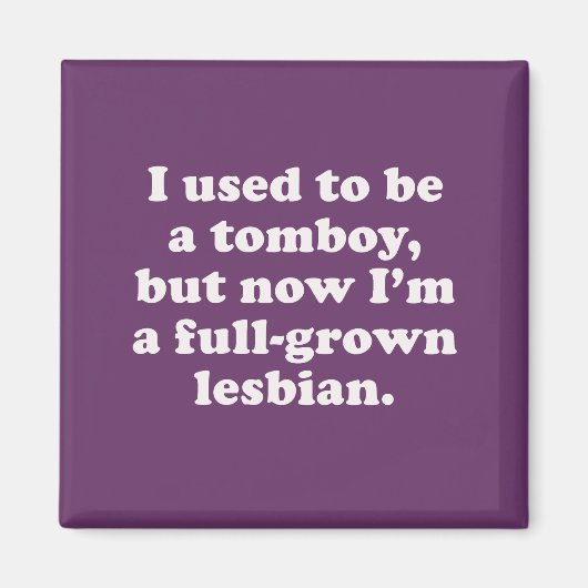 私は昔おてんば娘だった マグネット (正面)