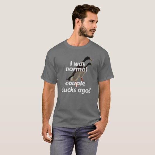 私は昔は普通の夫婦でした |インディアンランナーダック Tシャツ (正面フル)