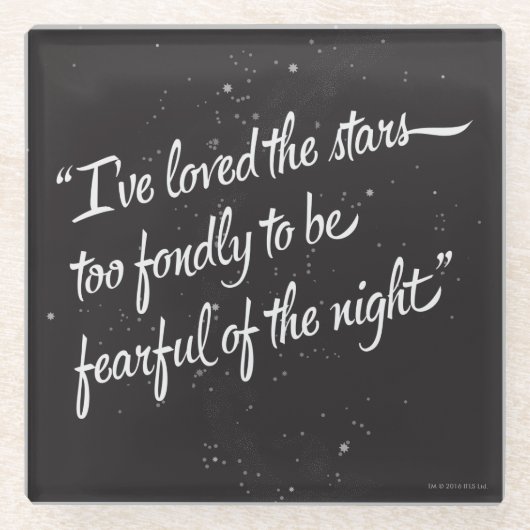 私は星を愛しました ガラスコースター (正面)