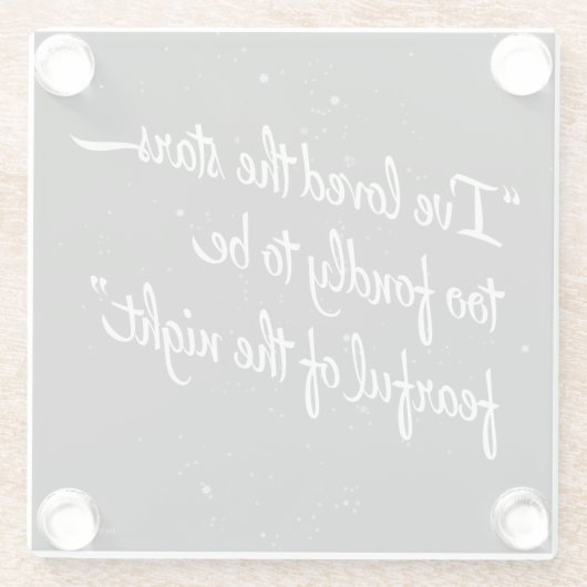 私は星を愛しました ガラスコースター (裏面)