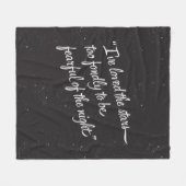 私は星を愛しました フリースブランケット (正面(横))