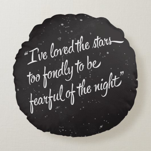 私は星を愛しました ラウンドクッション (正面)