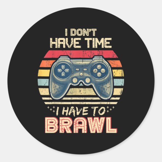 私は星を打ち砕く必要がある時間がない ラウンドシール (正面)