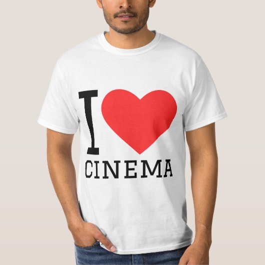 私は映画が大好きだ Tシャツ (正面)