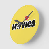 私は映画が大好きです ラウンド壁時計 (傾斜)