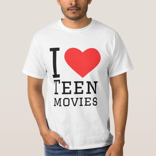 私は映画が大好10代のき Tシャツ (正面)
