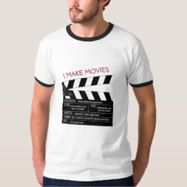 私は映画にカスタマイズ可能なClapperboardを作ります Tシャツ