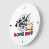 私は映画もみ革です ラージ壁時計 (傾斜)