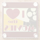 私は映画を愛します ガラスコースター (裏面)