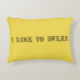 私は春の黄色で枕を夢見るのが好き アクセントクッション