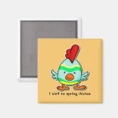私は春チキンイースターマグネットではない マグネット (正面/裏面)