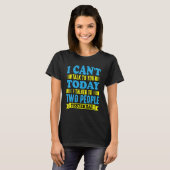 私は昨日二人に話をした Tシャツ (正面フル)