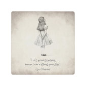 私は昨日引用することを戻ることができません メタルプリント (正面)