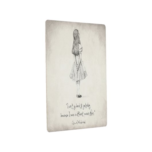 私は昨日引用することを戻ることができません メタルプリント (3/4)