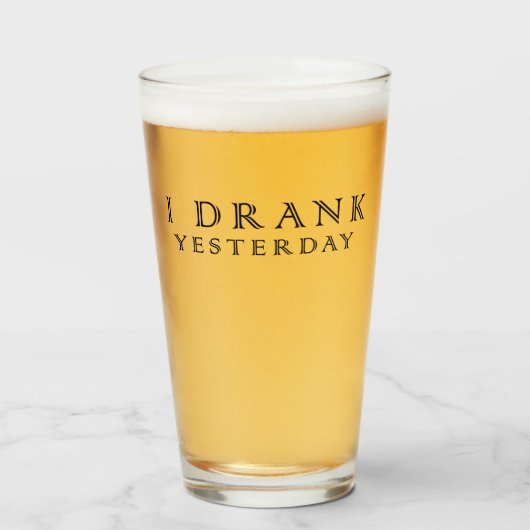 私は昨日飲んだ タンブラーグラス (ドリンク正面)