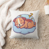 私は昼寝が好き – 昼寝の犬 クッション (ブランケット)